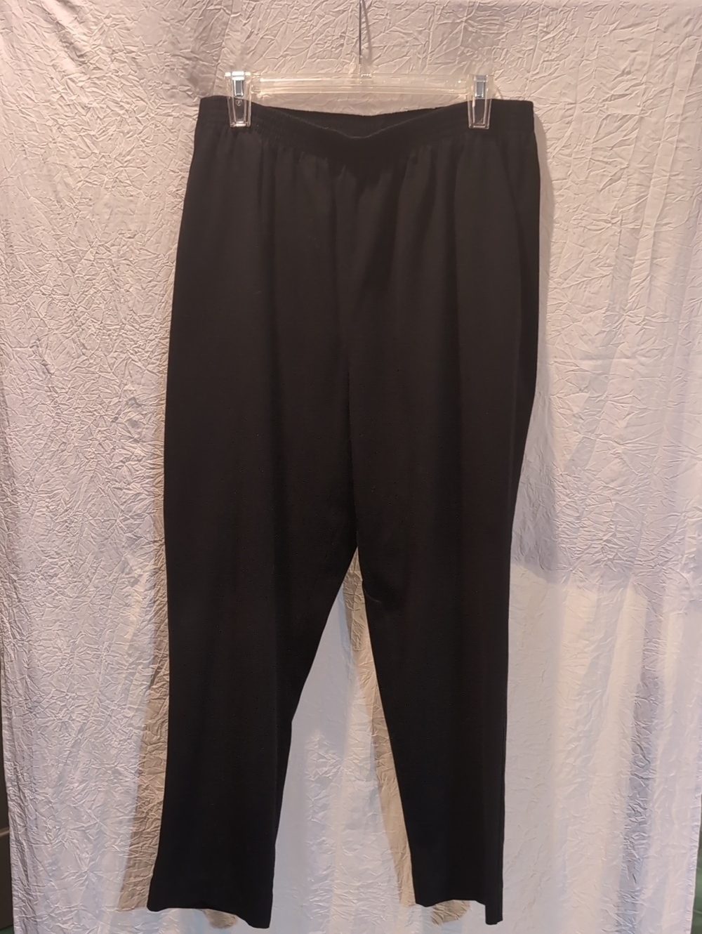 Dress Barn Women's Black Elastic Waist Trousers